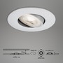 Kruhová - BRI 7146-014 Ultraploché LED vestavné svítidlo, pr. 9 cm, 4,9 W, matný chrom - BRILONER - foto 6