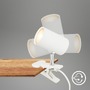Stolní lampy s klipem - BRI 2766016 Klem lampička na stůl, nastavitelná, s klipsem, bílé - BRILONER - foto 6