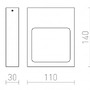 Nepřímé osvětlení - RED R12588 LEA nástěnná černá 230V LED 6W 3000K - RED - DESIGN RENDL - foto 6