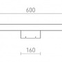 K zrcadlu - RED R13554X VÝPRODEJ VZORKU - MAREA 60 bílá 230V LED 18W IP44 3000K - RED - DESIGN RENDL - foto 6