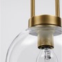 Koule - NV 9241170 Závěsné svítidlo IRVINE čiré sklo černý kabel mosazný zlatý kov E27 1x12W 230V IP20 bez žárovky - NOVA LUCE - foto 6