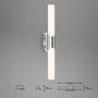 Koupelnová - BRI 2111-118 LED nástěnné svítidlo 47 cm 11W 1300lm chrom - BRILONER - foto 6
