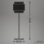 Stojací lampy - BRI 1851014 Papper stojanová lampa, stínidlo z přírodních vláken, nožní vypínač, přírodní - BRILONER - foto 6