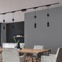 Lištové Briloner 48V - BRILO 8041045 Luxtrail lištový systém, kompletní sada, 4x LED závěsné svítidlo, černá - BRILO - foto 6