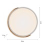 Kruhová - LD 14288-16 BILA LED stropní svítidlo kruhové bílé dřevodekor nadčasový design 3000K - JUST LIGHT - foto 6