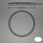 BRILO 7157-416 Slim svítidlo LED panel, pr. 42 cm, 3000 lm, 22 W, bílé - BRILO - foto 6
