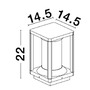 Sloupková - NV 9193102 Venkovní sloupkové svítidlo LOEVE antracitový hliník a čirý akryl E27 1x12W 220-240V IIP65 bez žárovky - NOVA LUCE - foto 6