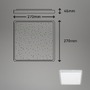 Hranatá - BRILO 3748414 LED stropní svítidlo, 27 cm, 15 W, 1800 lm, matný chrom (starý kód: BRILO 3748-414) - BRILO - foto 6