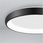 Kruhová - NV 8105611 Stropní svítidlo ALBI černý hliník a akryl LED 50W 230V 3000K IP20 stmívatelné - NOVA LUCE - foto 6