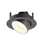 Kruhová - LA 1010066 NUMINOS® GIMBLE XS Stropní vestavné svítidlo, 4000 K, 40°, IP20, kulaté, černá / bílá - BIG WHITE (SLV) - foto 6