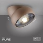 Bodová - PN 6235-97 LED stropní svítidlo PURE Move, bronzová, stmívatelné, nastavitelné a otočné 2700K - PAUL NEUHAUS - foto 6