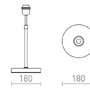 Stolní lampy dekorační - RED R14115 EMMETT stolní podstavec bílá chrom 230V E27 15W - RED - DESIGN RENDL - foto 6