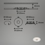 Kruhová - BRI 7043-039 LED vestavné svítidlo, pr.12 cm, 3x LED, 6 W, 650 lm, hliník - BRILONER - foto 6