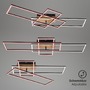 Hranatá - BRILO 3156014 LED CCT rám 104 cm 2x19W 2500lm černá (starý kód: BRILO 3156-014) - BRILO - foto 6