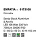 Kruhová - NV 9173108 Závěsné svítidlo EMPATIA černý hliník a akryl LED 108W 230V 3000K IP20 stmívatelné - NOVA LUCE - foto 6