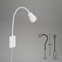 S ramenem - BRI 2085-016 Svítidlo k posteli s dotykovým vypínačem 69 cm 1xGU10 5W 400lm bílé - BRILONER - foto 6