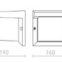 Nástěnná - RED R12560X VÝPRODEJ VZORKU - HIDE SQ nástěnná antracitová 230V E27 13W IP44 - RED - DESIGN RENDL - foto 6