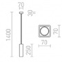 Subtilní - RED R11676 Závěsné sádrové svítidlo JACK RC GU10 35W 230W bílé - RED - DESIGN RENDL - foto 6