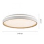 Kruhová - LD 14278-39 LED stropní svítidlo, písková barva, teplá bílá - studená bílá stmívatelné, 2700-6500K - JUST LIGHT - foto 6