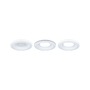 Koupelnová - P 92248 LED vestavné svítidlo Sormus 3ks sada IP65 kruhové 100mm 3x4,8W / 1,5W / 230V 3000K bílá - PAULMANN - foto 6