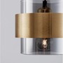 Vícečetná - NV 9236372 Závěsné svítidlo SIANNA kouřové sklo mosazný zlatý kov E27 3x12W 230V IP20 bez žárovky - NOVA LUCE - foto 6