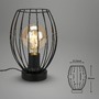 Stolní lampy dekorační - BRILO 7026-015 Stolní lampa, 25,6 cm, max. 25 W, černá - BRILO - foto 6