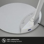 Stolní lampy pracovní - BRILO 7414-014 CCT-LED stolní lampa na psací stůl, 83 cm, 12 W, 680 lm, stříbrná - BRILO - foto 6