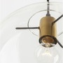 Koule - NV 9416925 Závěsné svítidlo MIRALE zlatý kov čiré sklo a černý PVC kabel E27 1x12W 230V IP20 bez žárovky - NOVA LUCE - foto 6