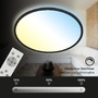 Kruhová - BRILO 3728015 Ultraploché CCT svítidlo LED panel, pr.48 cm, LED, 31 W, 3500 lm, černá (starý kód: BRILO 3728-015) - BRILO - foto 6
