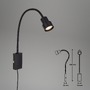 S ramenem - BRI 2085-015 Svítidlo k posteli s dotykovým vypínačem 69 cm 1xGU10 5W 400lm černá - BRILONER - foto 6