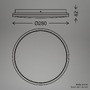 Kruhová - BRILO 3046011 Lana stropní svítidlo pr.28 cm - 15W, 1500lm, LED, přímé a nepřímé osvětlení, neutrální bílá, béžová - BRILO - foto 6