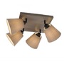 Bodová - LD 11903-29 RIALA LED stropní svítidlo 4 ramenné, hranaté, taube, otočné, látkové stínidlo - LEUCHTEN DIREKT / JUST LIGHT - foto 6