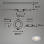 Kruhová - BRI 7044-034 LED vestavná svítidla, pr.9 cm, 3x LED, 5 W, 480 lm, matný chrom - BRILONER - foto 6
