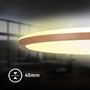 Kruhová - BRILO 7655014 Slim svítidlo LED panel pr.37,5 cm - 22W, 3000lm, dálkový ovladač, stmívatelné, kávová - BRILO - foto 6