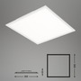 Hranatá - BRILO 7191-016 Svítidlo LED panel, 29,5 cm, 1300 lm, 12 W, bílé - BRILO - foto 6