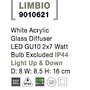 Nástěnná - NV 9010621 Venkovní nástěnné svítidlo LIMBIO bílý akryl skleněný difuzor GU10 2x7W bez žárovky IP44 světlo nahoru a dolů - NOVA LUCE - foto 6