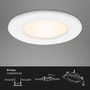 Kruhová - BRI 7053-036 3ks sada LED vestavné svítidlo, pr. 11,5 cm, 6 W, bílé - BRILONER - foto 6