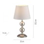 Stolní lampy dekorační - LD 14194-97 SIENA stolní lampa krémová bronzová s bílým textilním stínítkem šňůrový vypínač - JUST LIGHT - foto 6