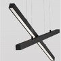 Podélná - NV 9060920 Závěsné svítidlo X-LINE černý hliník a akryl LED 40W 230V IP20 3000K stmívatelné - NOVA LUCE - foto 6