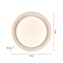 Kruhová - LD 14215-16 OSKO LED stropní svítidlo průměr 40 bílé stmívatelné dálkovým ovladačem CCT 2700-5000K - JUST LIGHT - foto 6