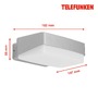 Nástěnná - TF 312204TF TELEFUNKEN LED venkovní svítidlo 18,2 cm 14W 1500lm stříbrná - BRILONER - foto 6