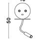 Bodová - NV 9173281 Bodové svítidlo ECLIP bílý hliník nastavitelné vypínač na těle USB nabíjení LED Samsung 230V 3000K osvětlení 6W čtecí lampička 3W IP20 - NOVA LUCE - foto 6
