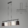 Podélná - BRILO 4009-055 Závěsné svítidlo, 96 cm, max. 40 W, černá-bílá-šedá - BRILO - foto 6