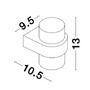 Nástěnná - NV 9925666 Venkovní nástěnné svítidlo DARF černý hliník ABS difuzor LED 2x5W 3000K 100-240V 115st. IP65 světlo nahoru a dolů - NOVA LUCE - foto 6
