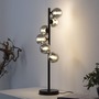 Stolní lampy dekorační - LD 14507-18 Kolekce Schöner Wohnen stolní lampa DUBAI, černá, kouřové sklo, šňůrový vypínač, 3000K - JUST LIGHT - foto 6