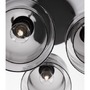 Vícečetná - NV 9236710 Závěsné svítidlo VELOR dvouvrstvé kouřové sklo černý kabel černá kovová základna E27 3x12W 230V IP20 bez žárovky - NOVA LUCE - foto 6