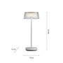 Na stůl - LD 19711-16 DORA LED stolní lampa venkovní bílé na baterie dotykový stmívač LED IP44 3000K - LEUCHTEN DIREKT / JUST LIGHT - foto 6