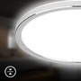 Kruhová - BRI 3873018 Pulap stropní svítidlo pr.42 cm - 22W, 3000lm, LED, přímé a nepřímé osvětlení, IP54, neutrální bílá, chrom - BRILONER - foto 6