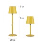 Stolní lampy dekorační - LD 19251-81 Nabíjecí svítidlo na láhev, s přídavnou nohou, žlutá, 3000K - JUST LIGHT - foto 6