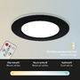 Kruhová - BRI 7034-035 CCT LED vestavná svítidla sada, pr.9,2 cm, 3x LED, 4,8 W, 450 lm, černá - BRILONER - foto 6
